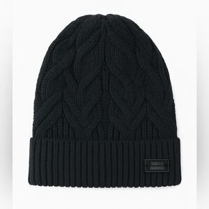 Under Armour Women’s Black Cable Knit Beanie | ColdGear Ribbed Winter Hat